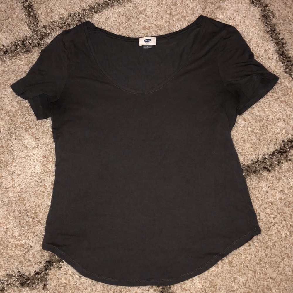 Scoop Neck Grey T-shirt